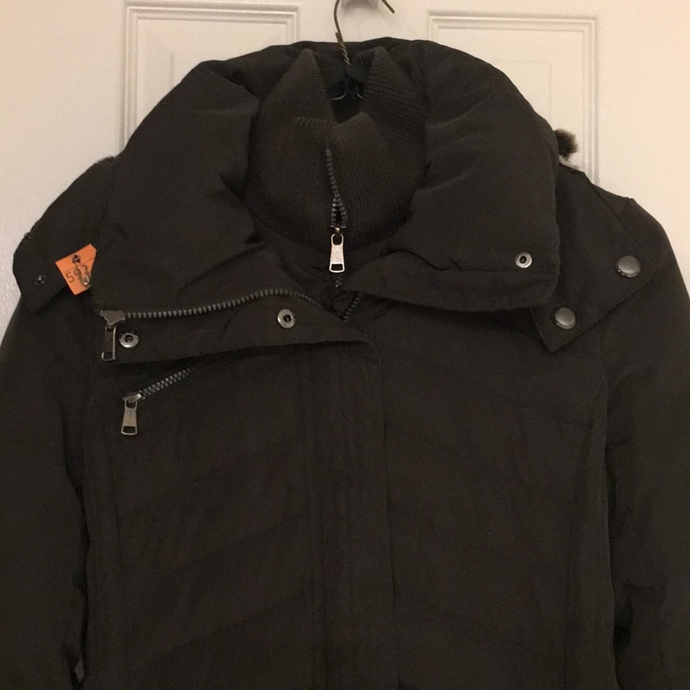 Andrew Marc Double-lined Green Puffy Coat